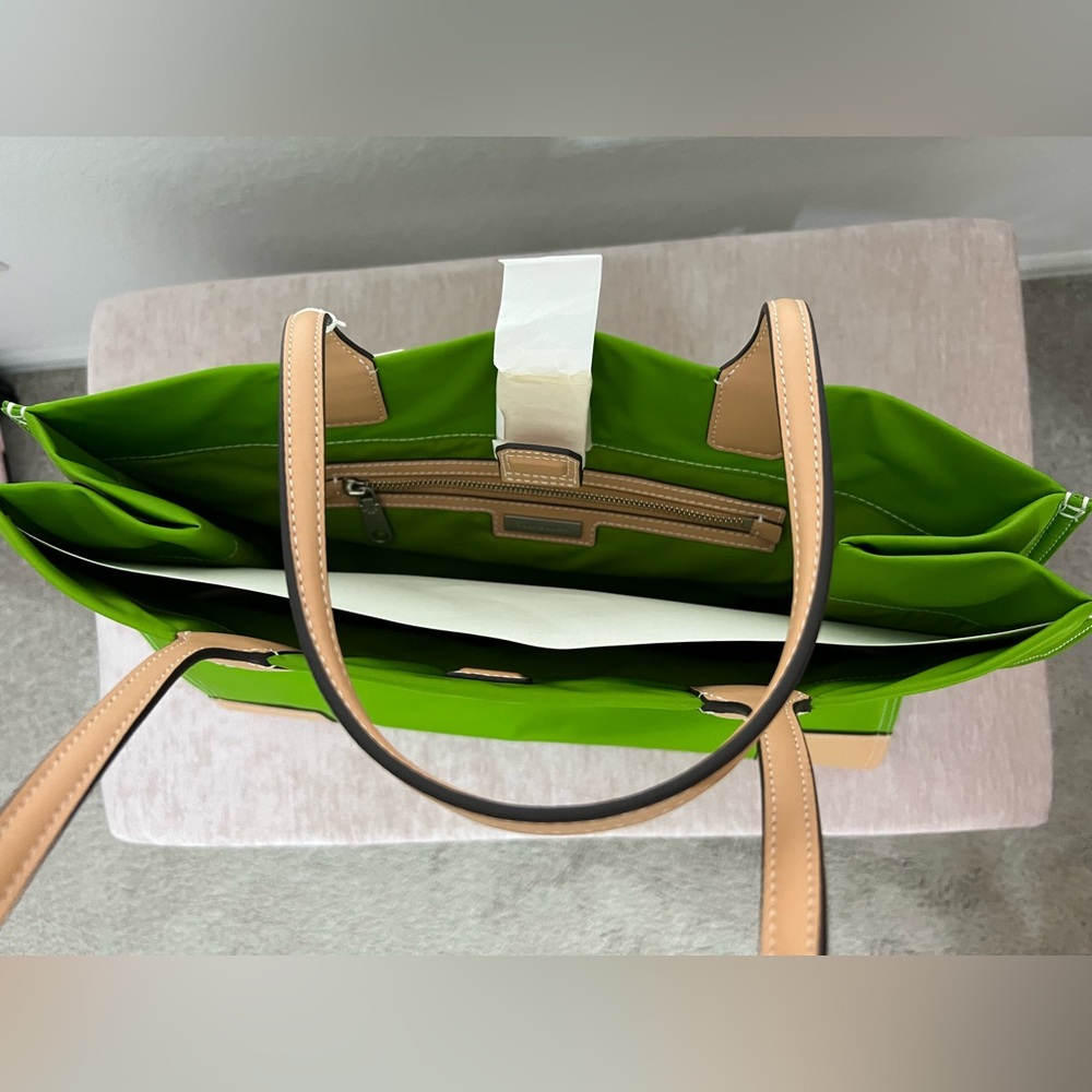 Tory Burch Ella Tote In Wheatgrass - Picture 2 of 3
